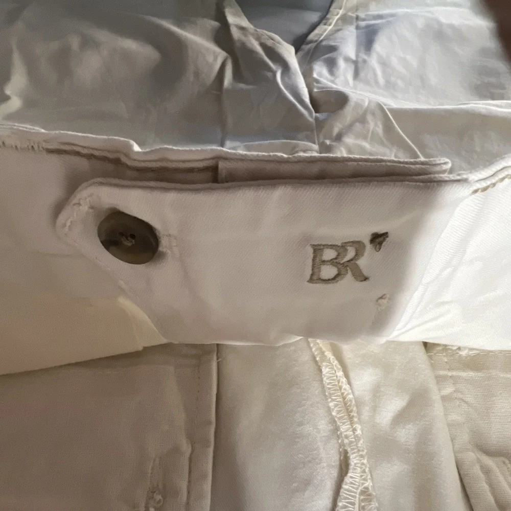 Banana Republic Slim Lived-In Chino Pant Transition Cream 38 X 36